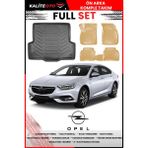 Opel Insignia Sedan 2018 Model 4d Bagaj ve Pro Serisi Havuzlu Bej Paspas Takımı - Siyah