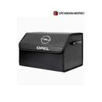 Opel Marka Logolu Oto Bagaj Organizer Çanta Oto Bagaj Çantası 2 Bölmeli Suni Deri Boyutlar : 48 Cm X 31 Cm X 29 Cm