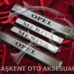 Opel Meriva Lazer Kumlama 2004-2010 4 Parça Krom Kapı Eşiği