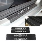 Opel Mokka 4 Adet Karbon Kapı Eşiği Sticker