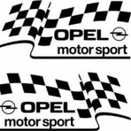 Opel Motor Spor Ayna Sticker Yapıştırma 2 Adet