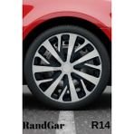 Opel Movano 14'' Inç Jant Kapağı (4 Adet) Siyah Gri C110