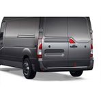 Opel Movano Arka Tampon Eşiği - Krom Taşlı | 2010 ve Sonrası