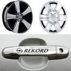 Opel Rekord Kapı Kolu Jant Sticker Yapıştırma 8 Ad