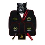 Opel Uyumlu Nakış İşlemeli Oto Paspas + Siyah 2'Li Boyun Yastığı + Konfor & Aksesuar Seti