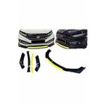 Opel Vectra Uygun Universal Flaplı 4 Parça Lip Piano Black Sarı Dilli