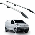 Opel Vivaro (MK3) 2019-2025 Uzun Şase Araç Üstü Alüminyum Tavan Yan Rayları Plus Serisi - Gri