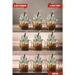 Open Home Concept 9'lu Kavanoz Bardak 9'lu Pipet Hediyeli Set Model Kokteyl Soğuk Kahve Meşrubat Bardak Seti 350 ml