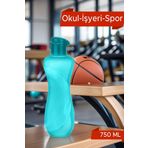 Open Home Concept Waterfresh 750 ml Matara Okul İşyeri Spor Salonu Için Uygun & Su Şişesi & Suluk Turkuaz