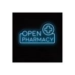 Open Pharmacy Yazılı Ve Şekilli Neon Tabela