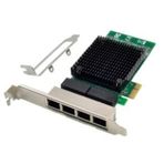 Open Smart OPS7297NT 4 Port Intel 82571EB-T4 1Gbe PCIe X1 Ethernet Kartı