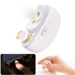 OPENBEAUTY Bebek için elektrikli tırnak makası, LED ışık ve tırnak artıkları depolama, 2'si 1 arada bebek tırnak makası ve parlatıcı küçük çocuklar, çocuklar için tırnak makası