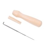 Operitacx 1 Takım iğne batırmak DIY keçe yün iğnesi zanaat DIY iğneler keçe iğnesi araç kiti kendin yap örgü iğneleri keçe kumaş malzemeleri tamamlanmış ürün Lancet iplik araç seti süit Odun