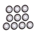 Operitacx 10 Parça metal çıtçıt düğmeler gömlek yaka iğnesi çantalar dekoratif pimler şekilli düğme inci el sanatları araçları rüzgarlık buton enstantane fotoğraf toplu iğne broş
