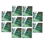 Operitacx 10 Sayfa Rhombus Duvar Sticker duvar kağıdı mutfak fayansı çıkartmaları mutfak mozaik karo tezgahı soyun ve yapıştırın banyo duvar sticker kristal Yapışkan kiremit çıkartmaları pvc