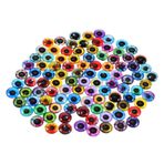 Operitacx 100 Adet gözlük camı yama resim cam cabochons mini hayvan gözü cabochons tığ işi çıkartmalar bebek göz çıkartması taş yamalar küpe takı oyuncak bebek etiket Aksesuarlar Bardak