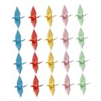 Operitacx 100 Adet Kağıt Vinçler Origami Masa Çelengi Origami Kağıt Kuşlar Origami Kağıt Vinçler Kağıt Kuş Çelenk Katlanır Renkli Kağıt Vinç Origami Vinç Çelenk Dekoratif Ip Karışım