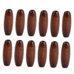 Operitacx 100 Adet zeytin şekilli ahşap pirinç boncukları takı yapım malzemeleri Tahta boncuklar Takı yapımı boncuklar zeytin şekli ahşap düğmeler Oyuncak ahşap boncuklar Odun