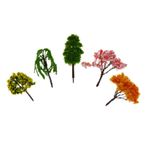Operitacx 25 Adet Mikro Peyzaj Süsleme Sakura Yapay Bonsai Çam Ağacı Limon Ağacı Dekoru Modeli Ağaçları Ağaç Dekorasyonu Kendin Yap Yosun Dekoru Plastik Çiçek Sulu Meyveler Ağaç Modeli