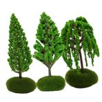 Operitacx 3 Parça Ağaç Modeli Bina Modeli Ağaçları Diy Ağaçları Diorama Ağaçları Simülasyon Ağacı Bahçe Dekorları Saksı Süslemeleri Ağaçlar Yeşil Manzara Ağacı Güzel Aslan Ob11 Plastik