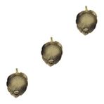 Operitacx 3 Parça metal kaligrafi mürekkebi kelebek dekoratif mürekkep tabağı Çin mürekkebi taşı bardak altlığı Çin kaligrafi mürekkep tepsisi hassas mürekkep tabağı çok işlevli konteyner