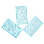 Operitacx 3 Sayfa Serigrafi Şablonu El Kalıbı Çıkartmalar Polyester El Yapımı Malzemeler