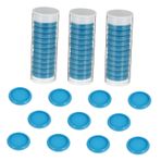Operitacx 44 Adet Bağlayıcı Toka Plastik Kitap Bağlayıcı Halkaları Mini Disk Tokalı Çember Küçük Spiral Defterler Günlük Bağlama Diskleri Bağlama Diski Yuvarlak Halka Kelepçe Ofis Karın Kası