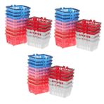 Operitacx 45 Adet Mini Alışveriş Sepeti Peri Bahçe Süsleri Mini Bakkal Sepeti Bebek Alışveriş Sepeti Alışveriş Sepeti Gibi Davran Mini Süpermarket Sepeti Küpe Oyuncak Çocuk Karın Kası