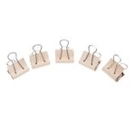 Operitacx 5 Adet Deri Kırlangıç ​​Klipsi bağlama klipsleri binder el yapımı ataş DIY deri bağlayıcı klibi DIY bağlayıcı kelepçe Manuel kırlangıç ​​​​kuyruğu Sabitleme klipsi Ataç Metal