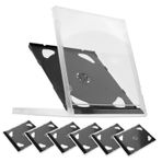 Operitacx 6 Dvd Kutusu Depolama Raf Ambalaj Kutusu Kutu Rafı Ince Mücevher Kutuları Yöneticisi CD Boş CD Kutuları CD Kutusu Dvd Braketi Kutusu Disk Kare CD Tutucu Köşeli Ayraç Mücevher