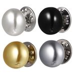 Operitacx 60 Adet inci düğmeler anında dikme düğmesi yok kadın gömlek broş pins v altın retro anında inci düğme dikiş düğmesi yok mini şal alet kemer Özlemek Yelek Metal Malzeme