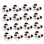 Operitacx Dikiş Bağlantı Elemanları 100 Adet Panda kafa ahşap düğme giysi düğmeleri kendin yap düğmesi odunsu DIY dikiş düğmesi yaratıcı dikiş düğmesi buton ahşap düğmeler Aksesuarlar