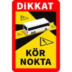 Opersan Otobüsler Için Kör Nokta Uyarı Etiketi -(Angles MORTS)-25X17 cm -Stıcker