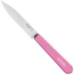 Opinel Essential No:113 Paslanmaz Çelik Tırtıklı Soyma Bıçağı Pembe
