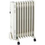 Opp 9 Dilim Yağlı Radyatör 2000 W Termostat Kontrollü 3 Isı Ayarı ile Krem Renk