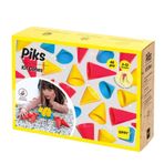 Oppi Piks Kit Cones Eğitici Oyuncak Silikon Duyusal Yapı Oyunu, İnce Motor Gelişimi, 3–12 Yaş, Talimat Kitapçıklı, Saklama Çantalı, 48 Parça