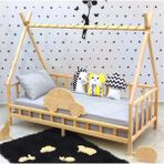 Oppipo Ahşap Montessori Karyola - Masif Ahşap Karyola - Montessori Çocuk ve Bebek Yatak - 80 x 180 cm