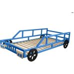 Oppipo Ahşap Montessori Karyola - Masif Ahşap Karyola - Montessori Yatak - 70 x 130 cm - Mavi