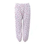Oppland Kadın Yazlık içik Anne Pijama Altı Lastikli Paça%100 Pamuk Çiçekli Desenli Klasik Rahat Tasarım (Fuşya, XL)