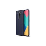Oppo A5 2020 Kılıf Uzun Ömürlü ve Dayanıklı Dermiq Premium Esnek Lüks Silikon Kapak - Midnight Blue