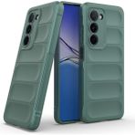 Oppo A5 Kılıf Kolay Tutum Sağlayan Yapılı ve Içi Kadife Dolgulu Tpu Premium Silikon Kapak Rcv/etnik - Koyu Yeşil