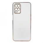 Oppo A54 4G Kılıf Kamera Korumalı Altın Kenar Tasarım Silikon