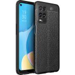 Oppo A54 Siyah Kılıf Silikon Sürgülü Lens Korumalı Buzlu Şeffaf