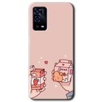 Oppo A55 Meyveli Süt Baskılı Uyumlu Silikon Kılıf