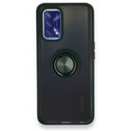 OPPO A74 4G Montreal Yüzüklü Silikon Kapak Yeşil Kılıf