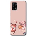 Oppo A74 Meyveli Süt Baskılı Uyumlu Silikon Kılıf