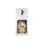 Oppo A9 2020 ile Uyumlu Burç Kartları Oğlak Tasarımlı Şeffaf Silikon Kılıf