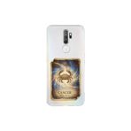 Oppo A9 2020 ile Uyumlu Burç Kartları Yangeç Tasarımlı Şeffaf Silikon Kılıf