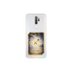 Oppo A9 2020 ile Uyumlu Burç Kartları Yay Tasarımlı Şeffaf Silikon Kılıf
