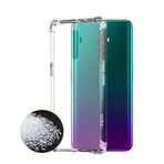 Oppo A9 2020 İle Uyumlu Kılıf Nitro Anti Shock Darbe Emici Köşe Korumalı Şeffaf Silikon Kapak T11941 Renksiz